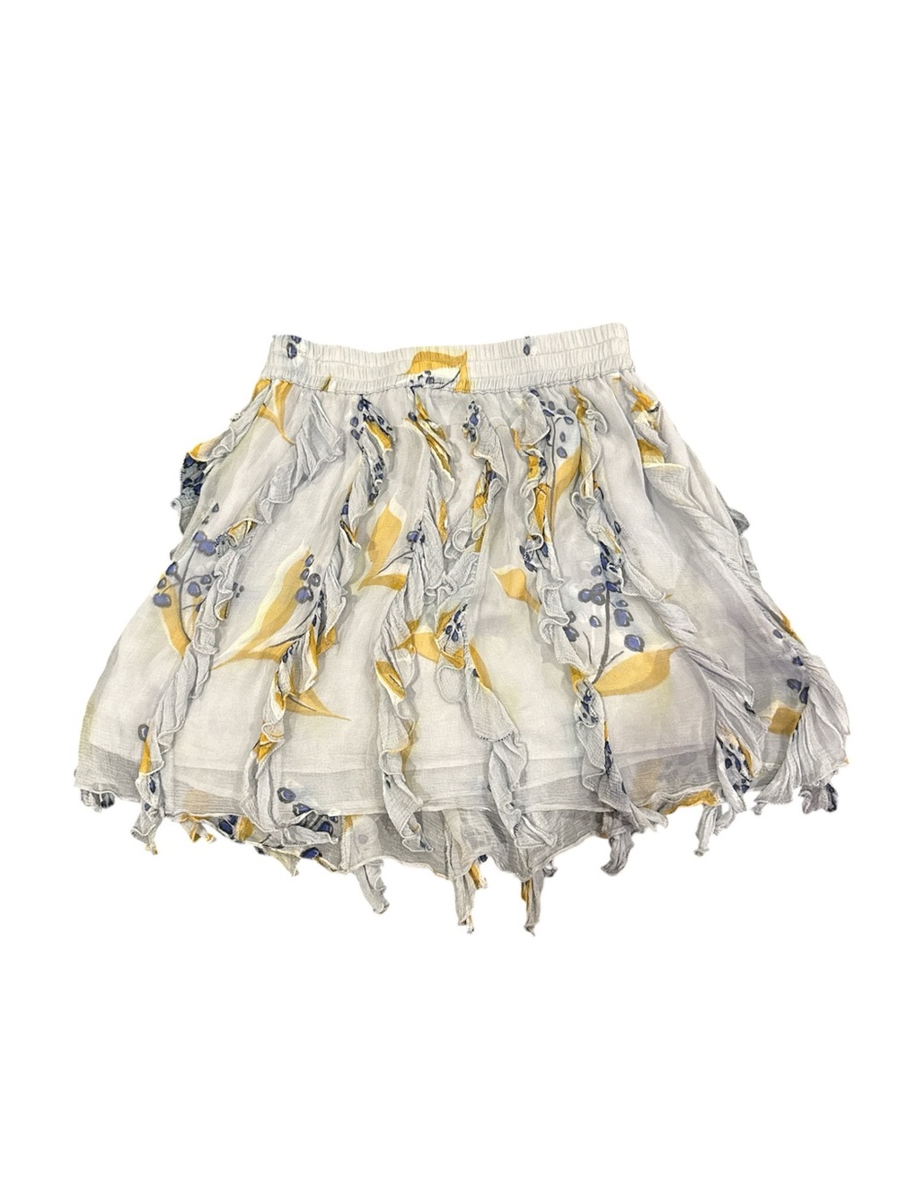 TryB Light Floral Ruffle Mini Skirt